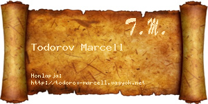 Todorov Marcell névjegykártya