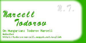 marcell todorov business card